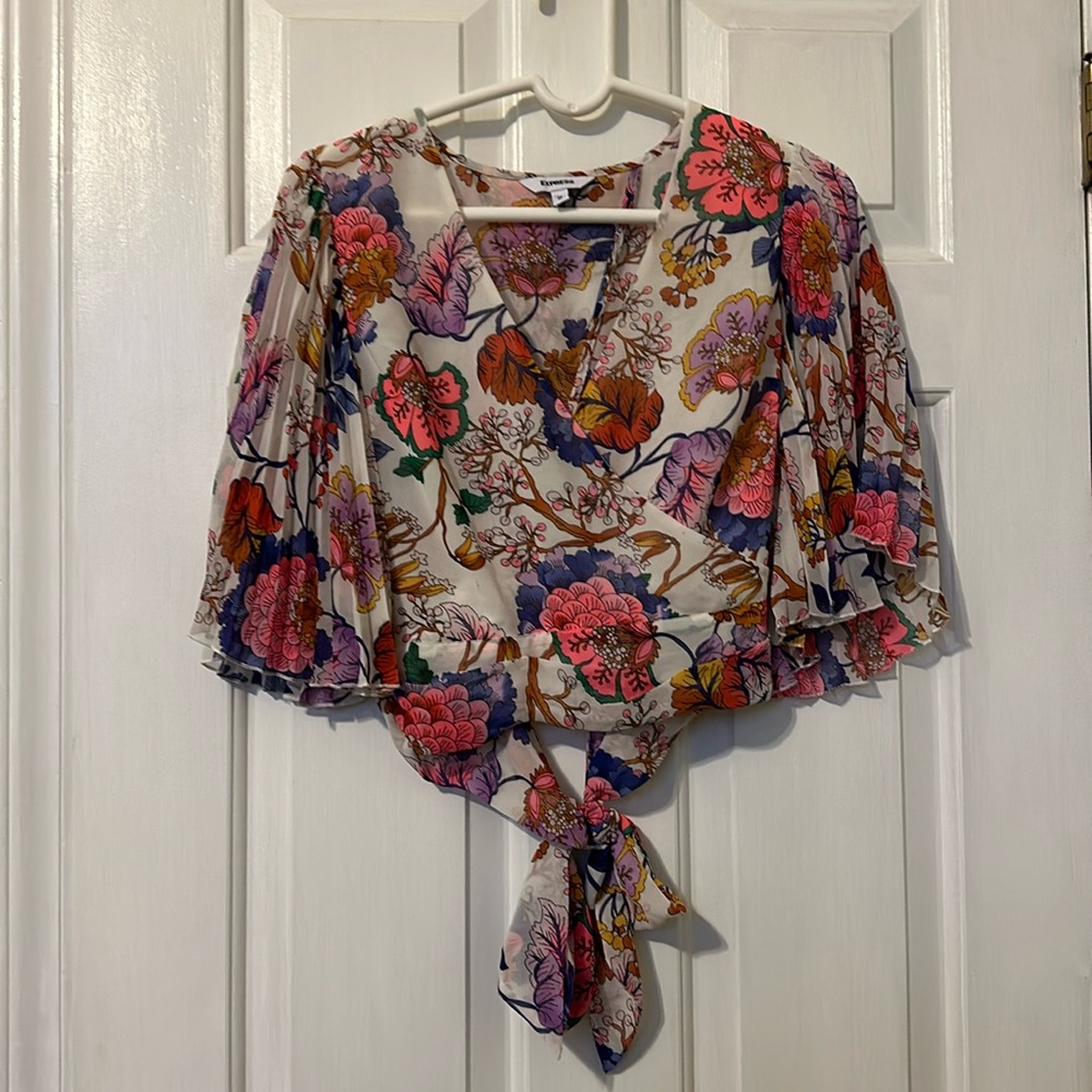 Express Tie Back Shirt Size XS